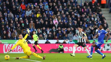 Leicester City 0 -3 Newcastle United