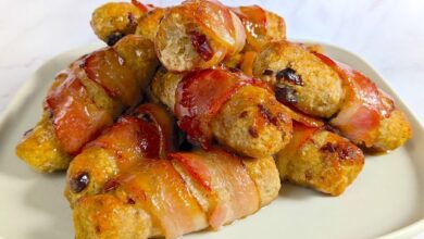 Sugar-crusted chicken in blankets recipe