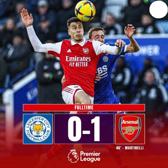 Leicester City 0 - 1 Arsenal