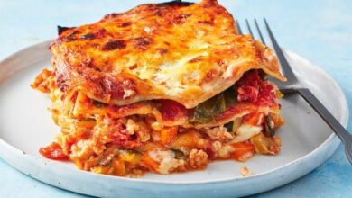 Chicken and zucchini lasagne recipe