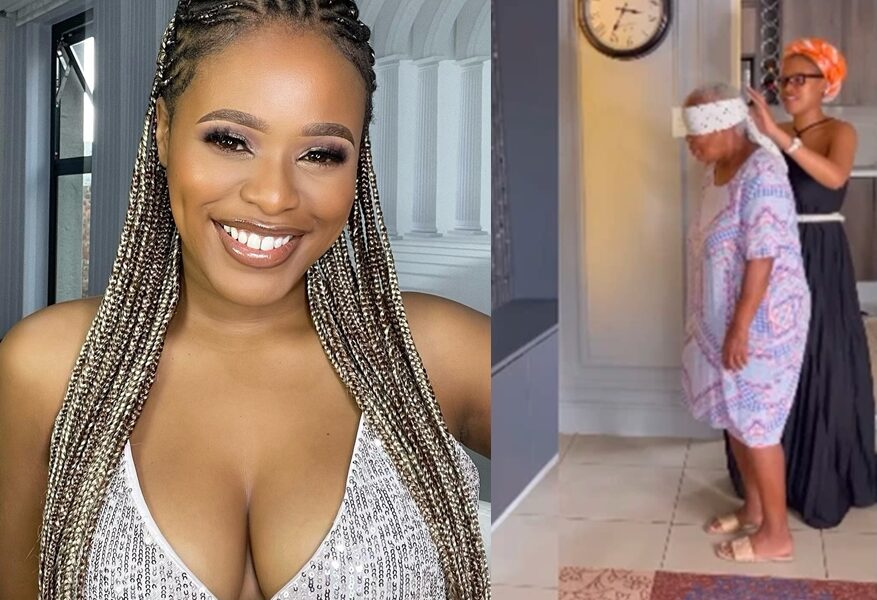 Natasha Thahane renovates her gogo's house